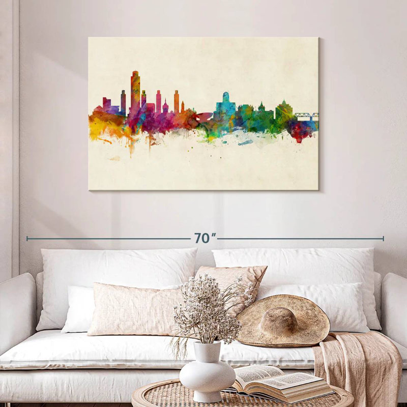 Rorry Albany New York Skyline I, 30" H x 45" W