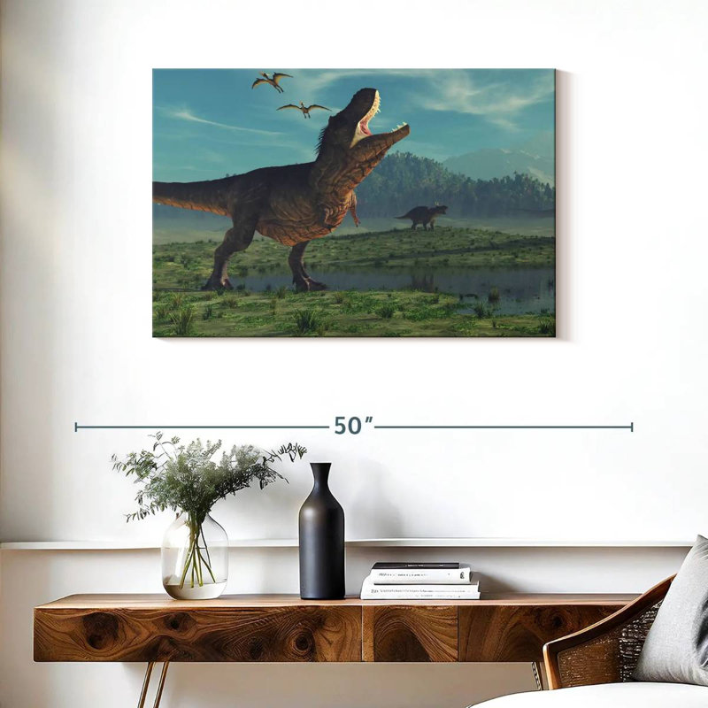Brampt Jurassic Era Dinosaurs, 24" H x 36" W