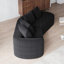 Canapé en nuage incurvé extra large et large à 4 places en chenille de 112 pouces Boneless-133507582