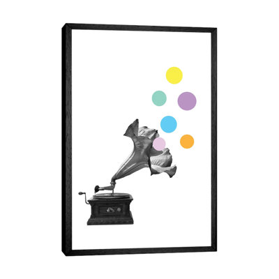 Gramoflower 1 Piece Wall Art on Canvas