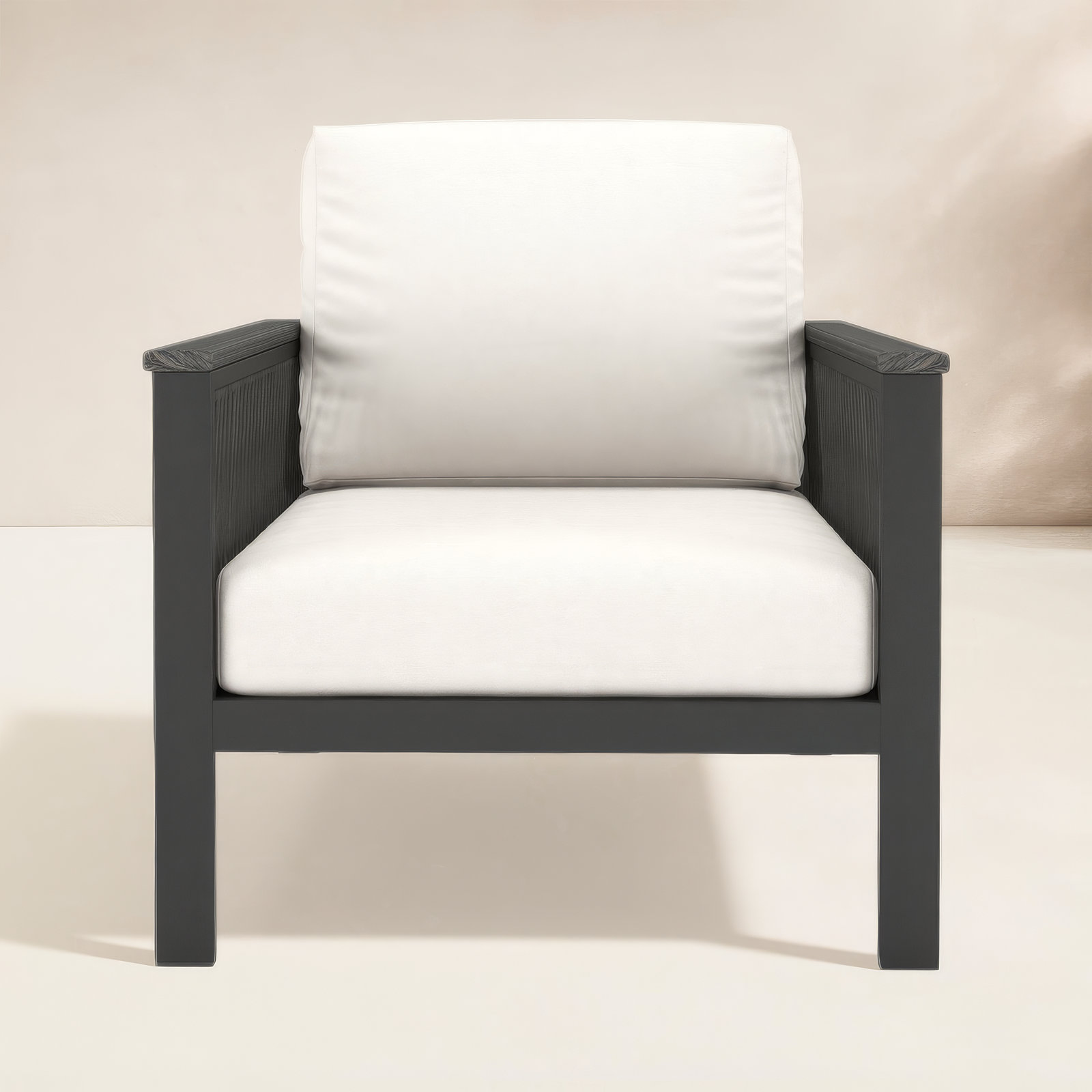 Townsend Sunbrella® Patio Lounge Chair, Canvas White Sunbrella® Canvas