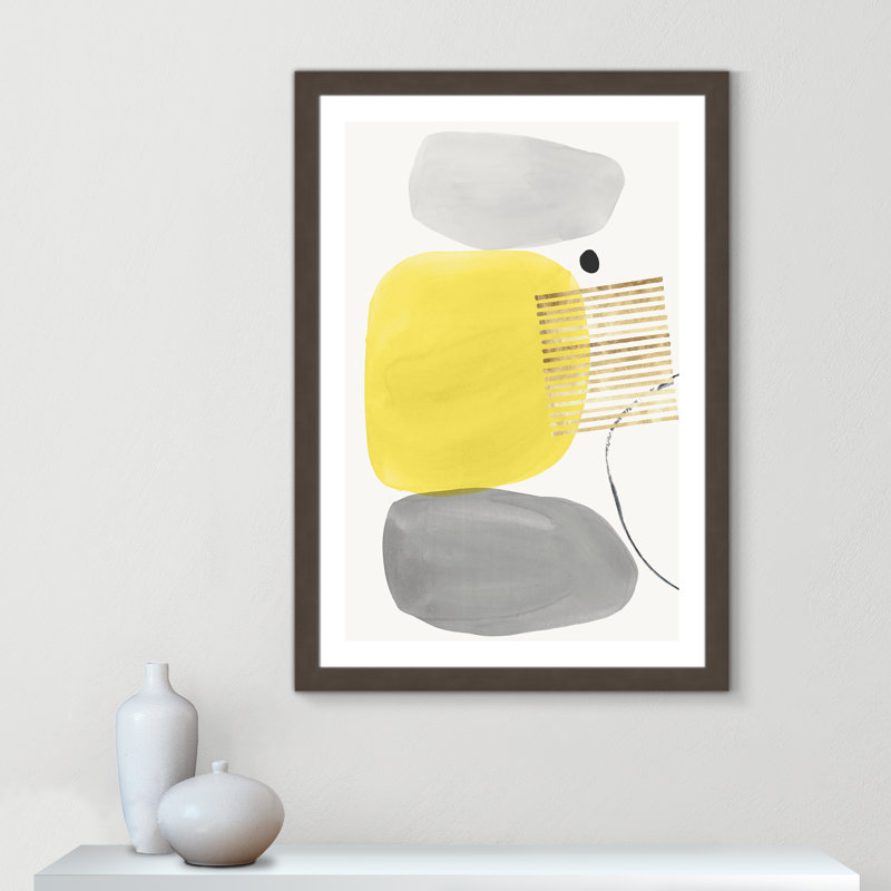Yellow Pistachio Dreams - reproduction de cadre photo, Cadre en bronze brossé brossé, H 43 po x l 31 po x P 1,25 po