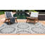 Tapis d'intérieur / extérieur gris Sebastian-1064531345
