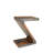 Goa Cube Solid Wood Floor Shelf End Table