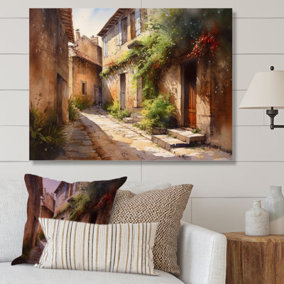 Ritsi, village méditerranéen, rue VIII, sur toile