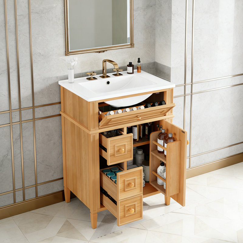 Meuble-lavabo 24 po avec lavabo en céramique, 24''