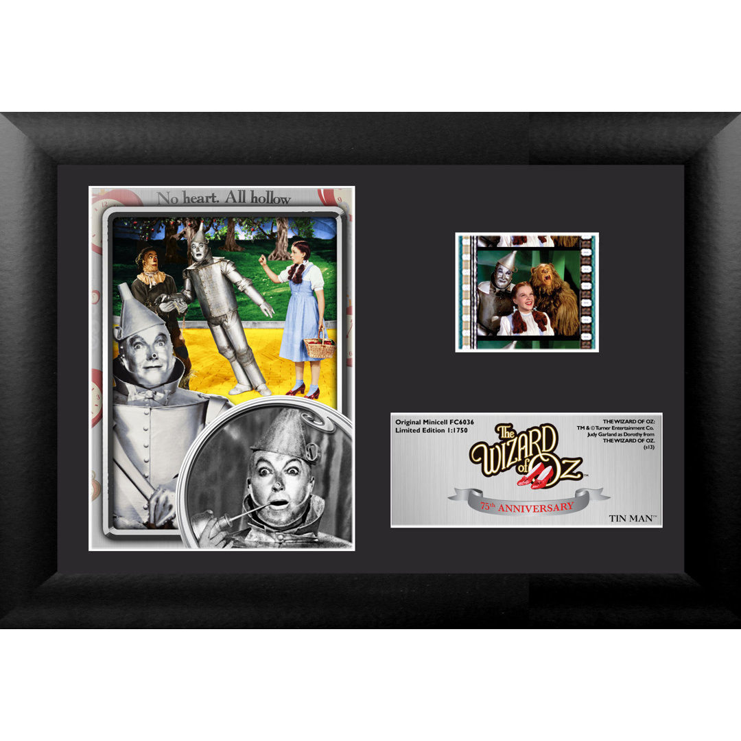 Wizard of Oz 75th Anniversary (Tin Man) Mini FilmCell Presentation Framed Memorabilia Trend Setters