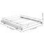 Organisateur de placard coulissant 47 cm (L) x 53 cm (P) x 9 cm (H), dimensions d'installation pour placard : 51 cm (L) x 56 cm (P) x 18 cm (H), étagères coulissantes robustes pour garde-manger, tiroirs coulissants en acier, rangement coulissant pour sous-évier-88279736