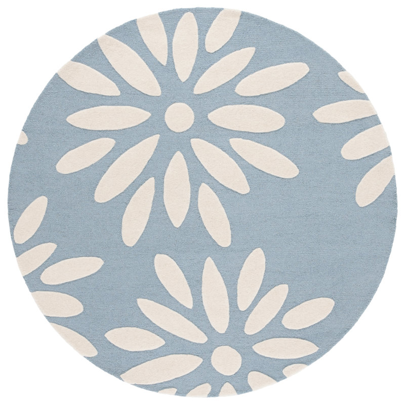 Arsaluis Kids Hand Tufted Wool Pile Rug, Rectangle 6' x 9'