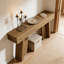 Table d'entrée de style champêtre (table basse incluse seulement)