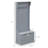28" 3-In-1 Entryway Hall Tree With Storage Bench,Coat Rack With Four Hooks And Shoe Storage-1112163619