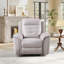 Fauteuil inclinable électrique en cuir Vegan de 39,4 po de large avec USB Alverez (ensemble de 7)-110327098