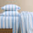 Lacoste Cotton Percale Print Sheet Set, Cooling & Breathable Bedding, Deep Pocket Fitted Sheet, Mini Geo Blue, Queen-112987733-132542921
