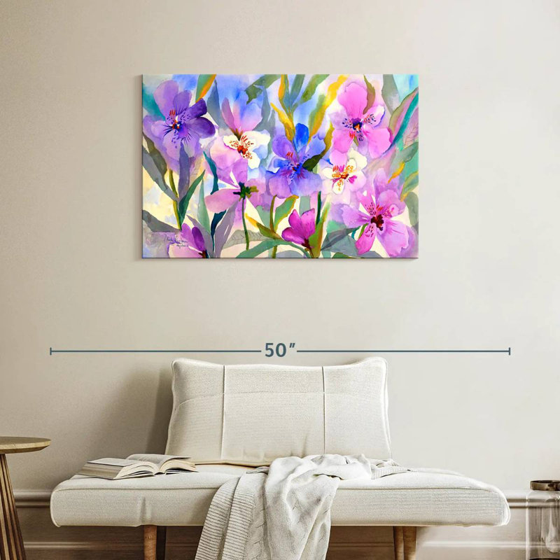 Harnek Iris Fields, 24" H x 36" W