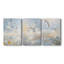 Série Sea and Shore C III - Ensemble de 3 toiles tendues avec châssis - Prêt à être accroché-231944312