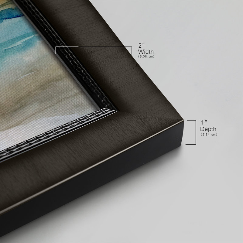 Peaceful Beach II, toile encadrée de qualité supérieure - prête à être accrochée, H 29 po x l 53 po x P 1 po