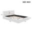 Grand lit plateforme tapissier