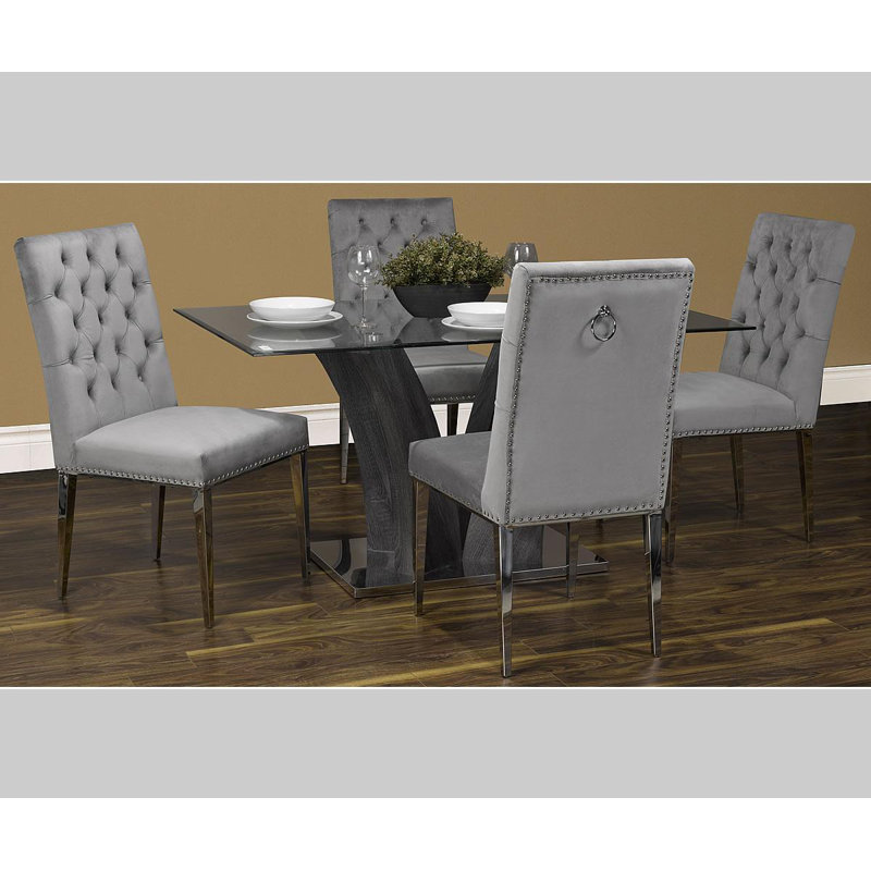 Ame Glass Top Dining Table