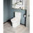 White Ceramic 1.1/1.6 Toilet, Elongated, Comfortable Height, & Mode 1.1 And 1.6 , Ceramic, White,
