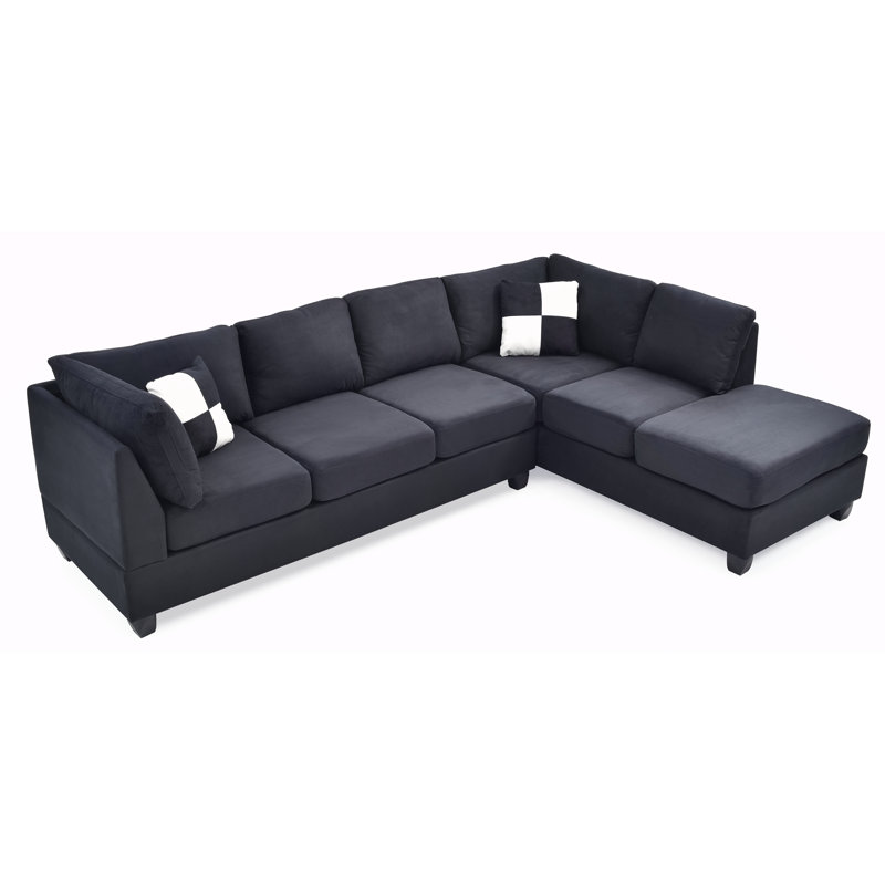 Canapé modulaire (sans repose-pieds), noir