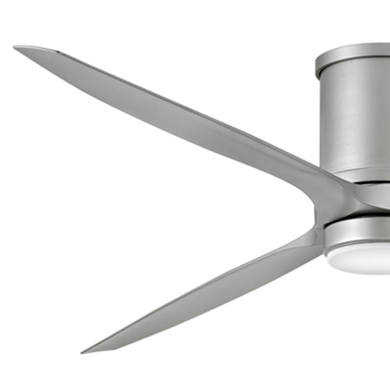 Ventilateur à DEL 72 po Hover Flush, Nickel brossé