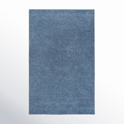 Springview Handmade Tufted Wool Blue Area Rug