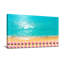 Parasols roses de la plage de sable-1764506311