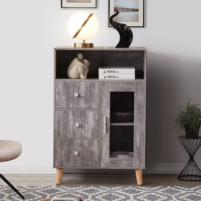 Rangement pour salle de bain Debeneretto, Gris