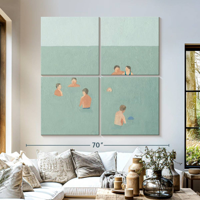 Senne The Swimmers II, 57" H x 57" W