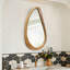 Miroir mural en bois