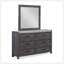 Armoire de chevet 1 pièce 6 tiroirs bicolore rustique 6 tiroirs