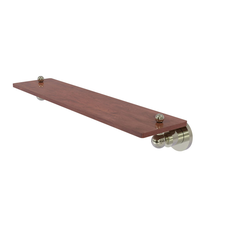Tablette à support Lera, Nickel poli, H 2,5 po x l 22 po x P 5 po