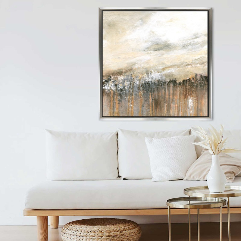 «Storm Front» par Carol Robinson - Impression sur toile, Silver, 24" H x 24" W