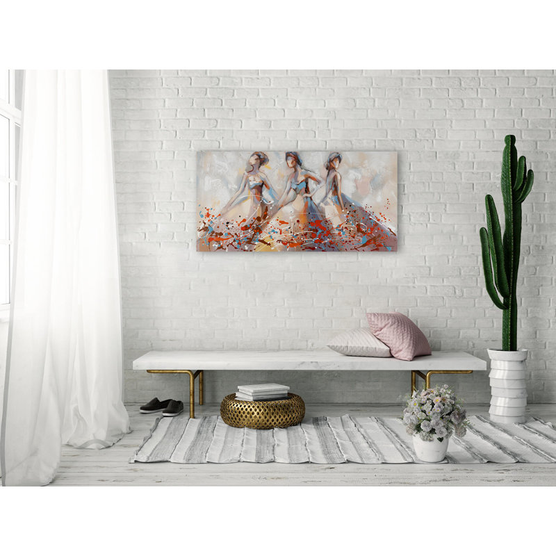 Sensuous Dance - No Frame Rectangle Painting on Canvas