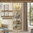 White Lighted Corner Curio Cabinet-1847094043
