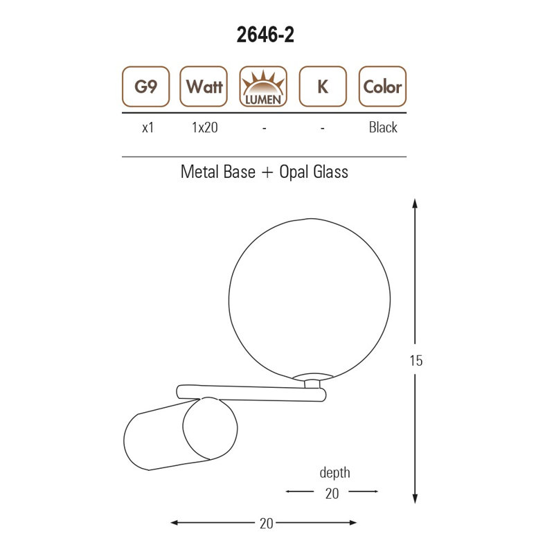 Applique à bras en métal