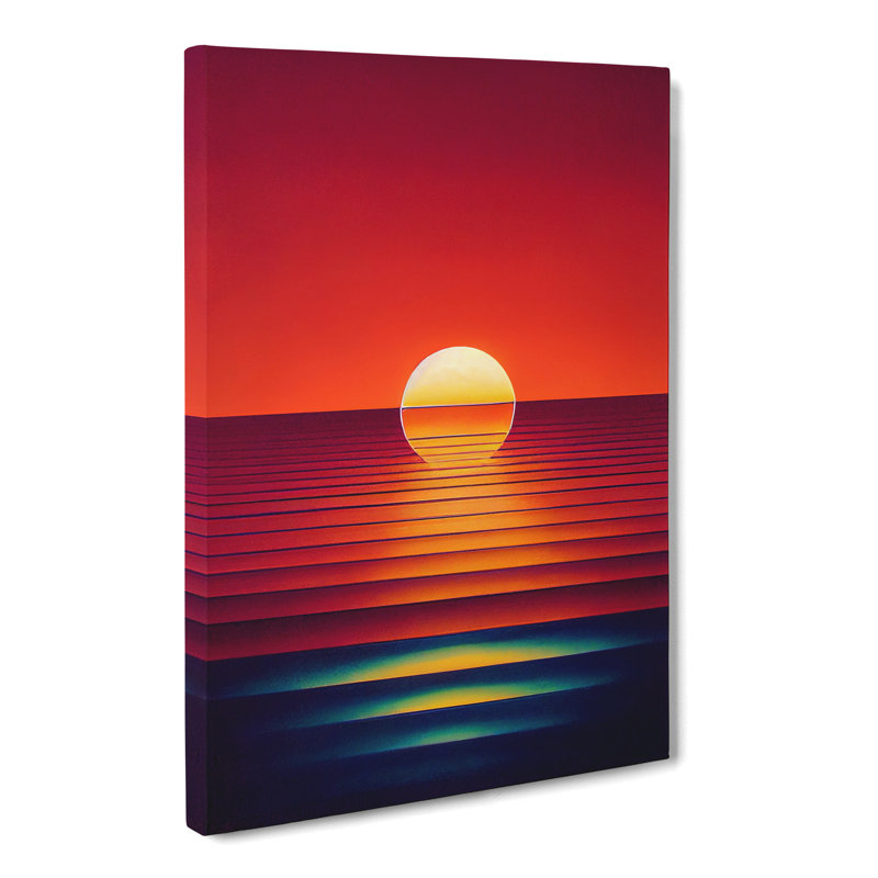 Yahoue Sunset Crystal - Wrapped Canvas, 76cm H x 50cm W