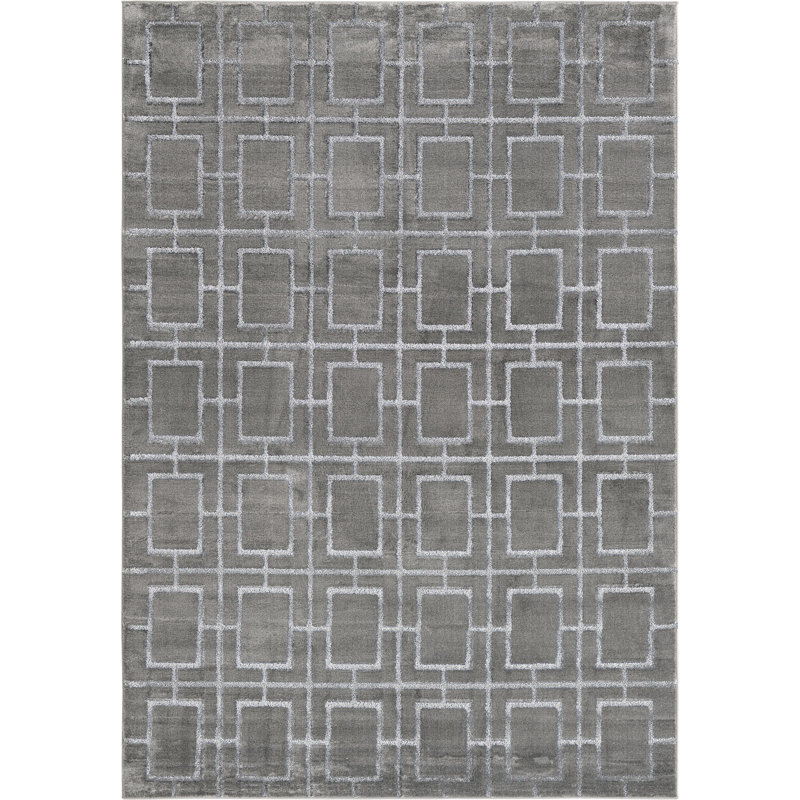 Geometric Indoor Rug, Rectangle 7' x 10'