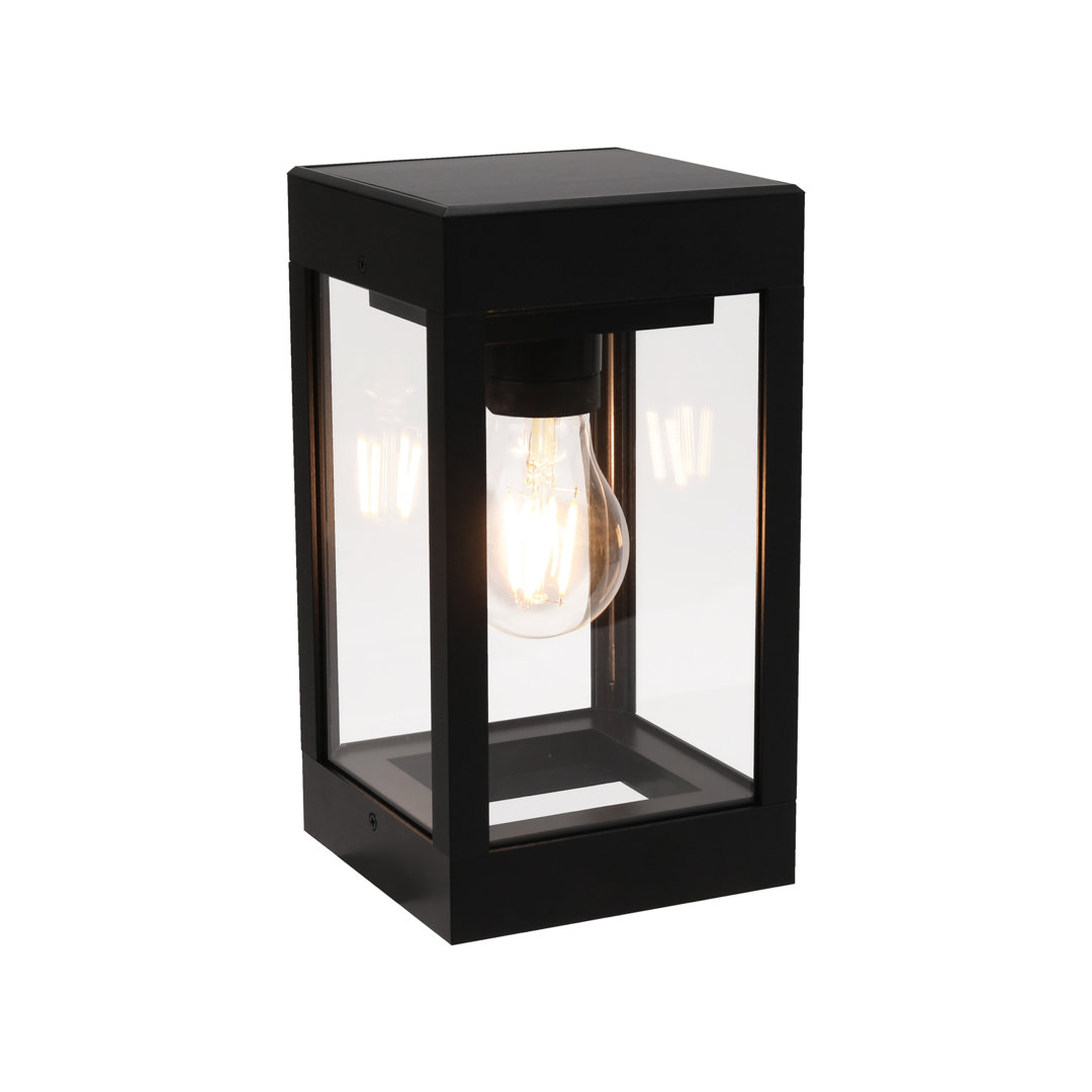 Wodina Outdoor Aluminum Solar Wall Lantern with LED Edison Bulb 17 Stories