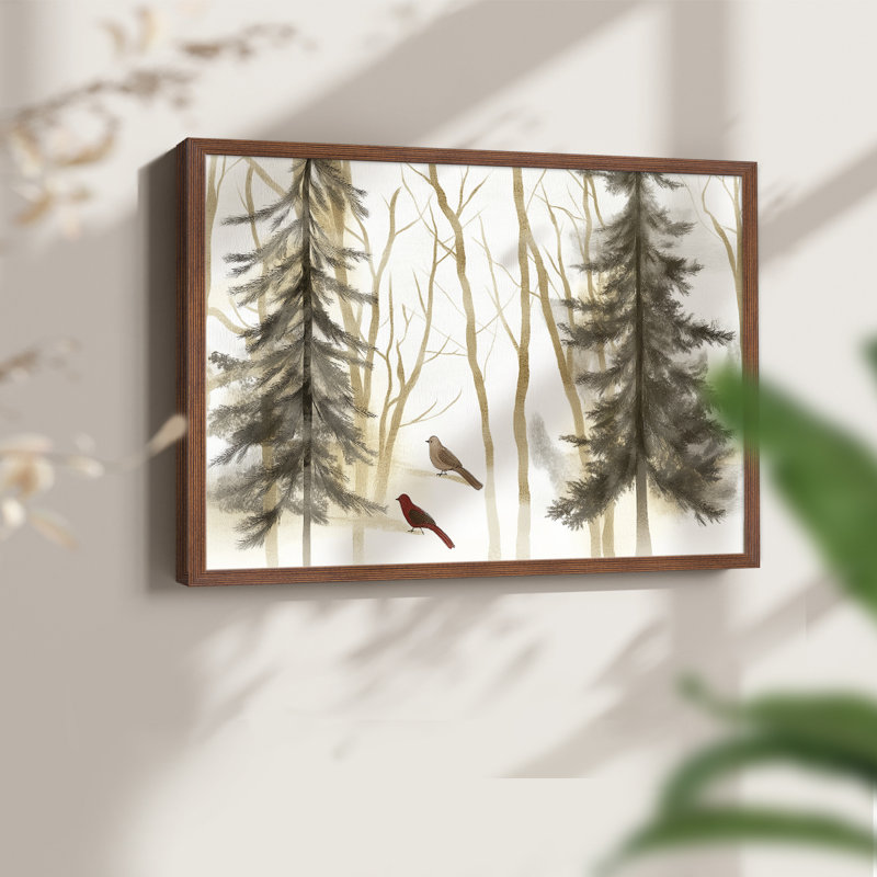 Art de Noël - CLxxxi - reproduction encadrée - réversible, H 16 po x l 20 po, Noyer