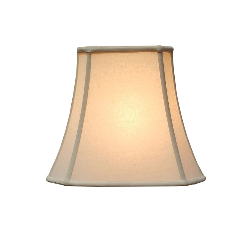 Abat-jour cloche en soie / shantung (araignée), Coquille d'oeuf, H 11,25 po x l 19 po x P 19 po