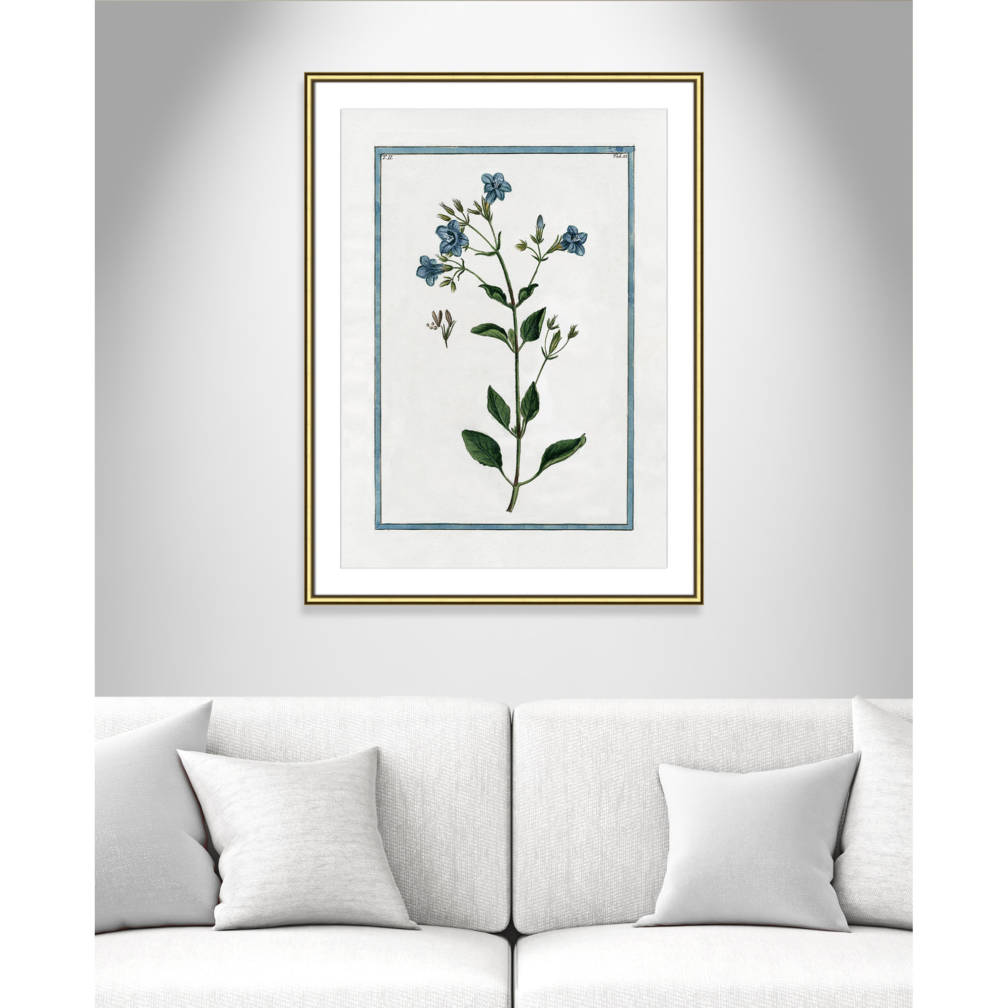 Shabby Elegance Botanical II - Framed Art, Gold Framed, 26.75" W x 36.75" H