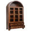 Grand garde-manger avec portes, 4 tiroirs, poignées dorées et tablettes réglables-1819615189