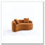 Canapé modulaire courbé en chenille-70962478