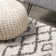 Algaida Moroccan Diamond Shag Beige/Dark Gray Rug