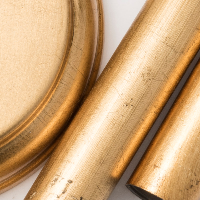 Mardis Dimmable Cylinder Chandelier, Gold