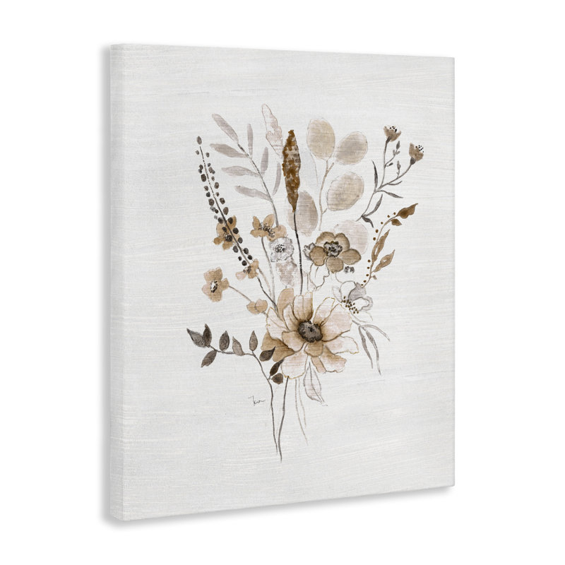 Art mural sur toile Subtle Flower Bundle, H 30 po x l 24 po
