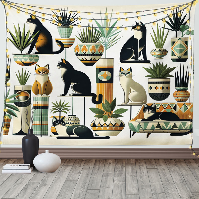 Fabric Tapestry, 60" H x 80" W