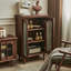 Armoire d'appoint en verre de style Mid-Century