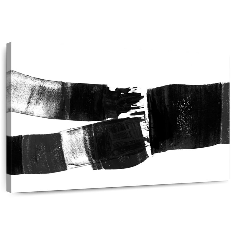 Avery brossé abstrait, H 26 po x l 39 po
